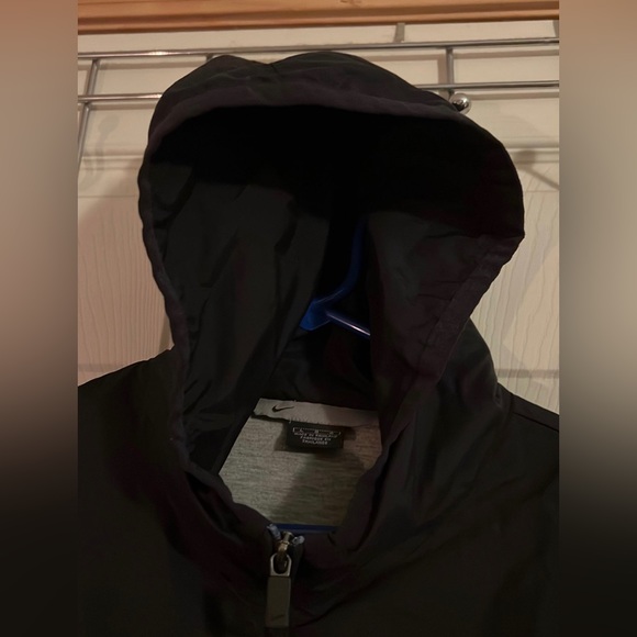 Vintage NIKE 90s Mens Jacket-Size L, Lined Windbreaker gray black and white - Picture 7 of 11